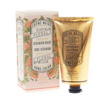 Panier des Sens - Handcreme für trockene, rissige Hände - Rosen-Geranium Lotion mit Oliven- und Mandelöl