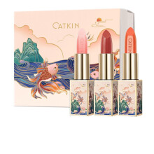 CATKIN Lip Balm Color Tinted Lipstick Ultra Hydrating Lip Moistrurizer Lip Care with Vitamin E Nourishing For Cracked & Dry Lips 0.12 oz 3pcs with Gif