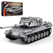 Reobrix Leopard 1 Tank Bausteine, 1:26 Modellbausatz mit realistischen Details, World of Tanks lizenziert