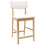 VidaXL vidaXL Dining Chairs 2 pcs Natural 48 x 49 x 95 cm Solid Rubber Wood 4