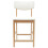 VidaXL vidaXL Dining Chairs 2 pcs Natural 48 x 49 x 95 cm Solid Rubber Wood 5