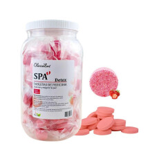 (Strawberry) 40pcs Foot Bath Effervescent Tablets Essential Oil Bath Salt Spa Foot Care