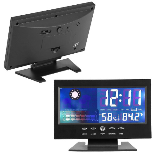Temperature Humidity Meter with Clock, Alarm, and Weather Forecasts 2