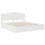 VidaXL vidaXL Bed Frame with Headboard White 180 x 200 cm Engineered Wood 5