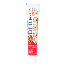 FARMASi Eurofresh Kindertandpasta voor Kinderen vanaf 3 Jaar Aardbei en Tea Tree Olie 50 g