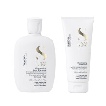 Alfaparf Milano Semi di Lino Diamond Shampoo en Conditioner Set - Sulfaatvrije Shampoo voor Gekleurd Haar