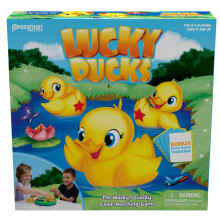Pressman Lucky Ducks - Gioco di Memoria e Abbinamento in Movimento - Include Pop The Pig