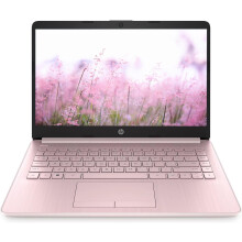 HP Portable 13.8" HD IPS Laptop, Intel Celeron N Processor Up to 2.78GHz, 4GB DDR4, 64GB SSD, HDMI, RJ45, Webcam, Bluetooth, Windows 11, Pastel Pink(R