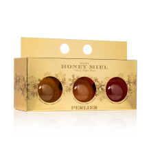 Perlier - Set de Regalo de Crema de Baño y Ducha Miel, 3 x 6.7 oz, 100% Miel Italiana Orgánica, Hidratante