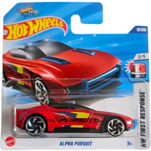 Hot Wheels - Alpha Persuit - HW First Response 2/5 - HYX49 - Short Card - Netflix Let's Race - Red - Mattel 2025-1:64