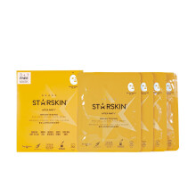 STARSKIN After Party 4x40g, Mascarilla Facial Bio-Celulosa Iluminadora para Todos los Tipos de Piel