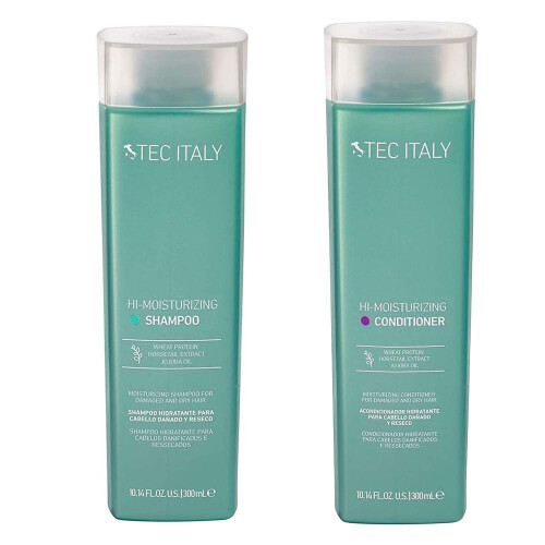 Tec Italy Hi Moisturizing Shampoo + Balsam för Skadat Torrt Hår