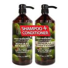 Dead Sea Collection Shampoo und Conditioner Set mit reinem Macadamiaöl - 2 Flaschen (33,8 Fl. Oz.)