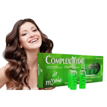 Kleravitex Mystic Complex Vital Ampoules For Hair Loss and Thinning - Regrowth Treatment With Biotin Bio-Complex and Tocopherol (Pk.10)