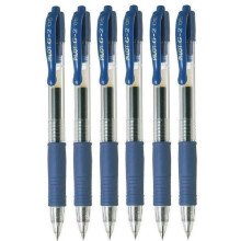 Pilot G2 Blue Extra Fine Gel Ink 0.5mm Nib Tip (Pack Of 6)