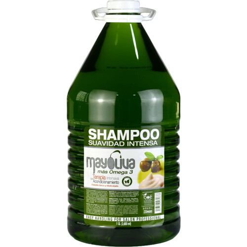 Shampoo Mayoliva Plus con Omega 3 - Detergente Idratante per Capelli Secchi e Danneggiati