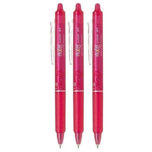 Pilot Stylos Effaçables Pilot Frixion Clicker 0,7mm (Pack de 3)