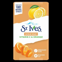 Jabón Exfoliante St. Ives con Vitamina C y Naranja (4 Paquetes)