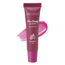 Swiss Beauty Kiss Kandy Läppbalsam med Olivolja | Fuktgivande | Icke-klibbig | Mjuka & Släta Läppar | Färg - Mulberry, 10ml