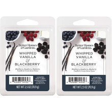 Better Homes and Gardens Geurende Waxblokjes 2.5oz 2-Pack (Slagroom Vanille en Zwarte Bessen)