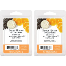 Better Homes and Gardens Geurige Wasblokjes 2.5oz 2-Pack (Sinaasappel Botercrème Cupcake)
