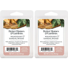 Better Homes and Gardens Geurige Wasblokjes 2.5oz 2-Pack (Mahonie en Sandelhout)