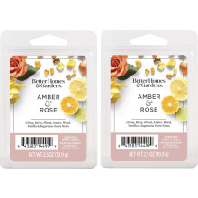 Better Homes and Gardens Geurende Wasblokjes 2.5oz 2-Pack (Amber en Roos)