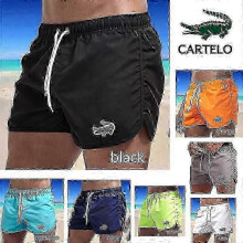 2024 Men's Quick-Dry Swim Trunks Sports Beach Shorts Jogging Swimwear