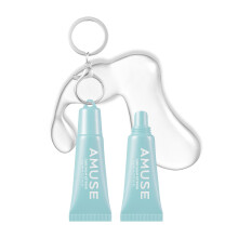 AMUSE SEOUL Baume à Lèvres Keyring (01 RIZ) - Baume à Lèvres Hydratant, Gloss Vegan, 6g