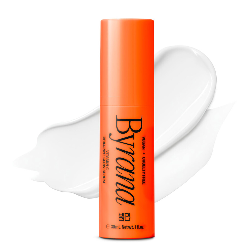Byrana Vitamin C Brilliant Glow Face Serum - Korean Anti Aging Skincare With Thd Ascorbate, Matrixyl 3000, Ferulic Acid & Ginseng - Visibly Reduces Da