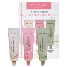 Mary&May SEOUL EDITION Sheasmör & Risskott Handkräm Trio Set - Vegansk Handfuktighetskräm