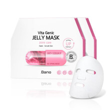 Bano Vita Genic Jelly Gesichtsmaske 10EA - Feuchtigkeitsspendende Maske für empfindliche Haut, Koreanische Glas Hautpflege
