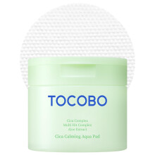 TOCOBO CICA Beroligande Aqua Toner Pad - Kinesisk Vegan Dubbel-Sidig Toner Pad med Fermenterad CICA, Aloe & Multi-Hyaluronsyra
