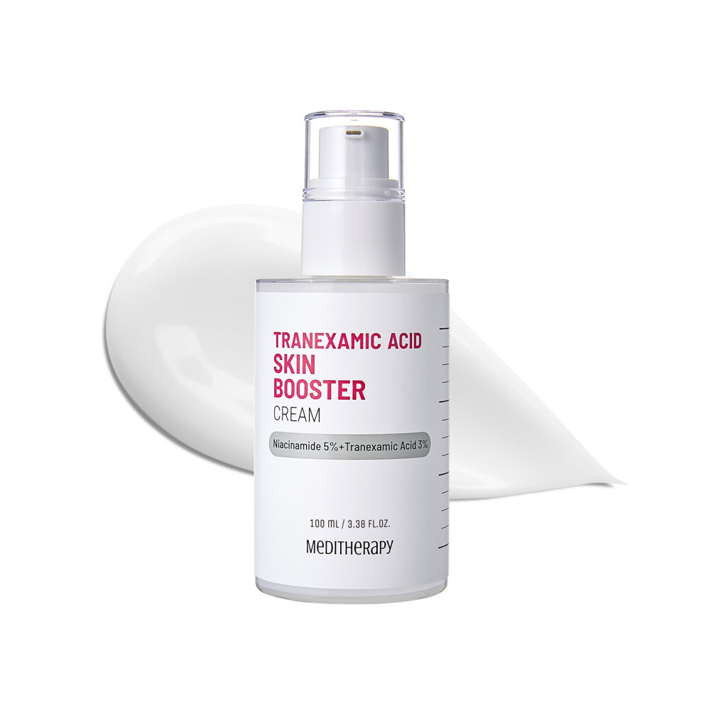 Meditherapy Tranexamic Acid Skin Booster Cream 3.4 Fl Oz - 5% Niacinamide & 3% Txa Korean Face Moisturizer - Gentle Face Cream For Improved Clarity &