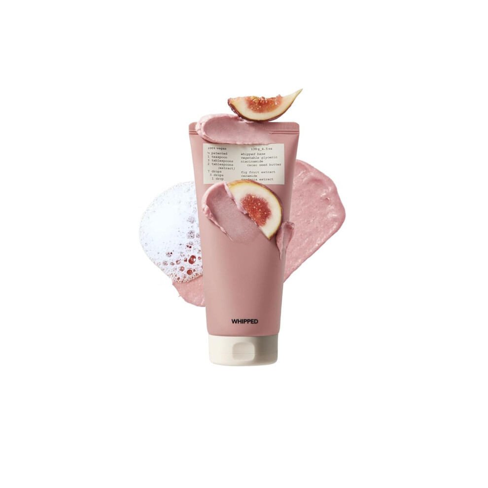 Whipped Semo Company Whipped Cream Facial Cleanser- Fig + Shea Butter Face Wash - For Dry Skin, Hydrating Cleanser, Niacinamide, Hyaluronic Acid, Ceramide, Vegan Korean Sk