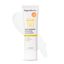 ONGREDIENTS Skin Barrier Moisture Sunscreen Broad Spectrum SPF 50, Glowy Finish, Non-Sticky, No White Cast, Hydrating, Moisturizing, Airy Texture, Kor
