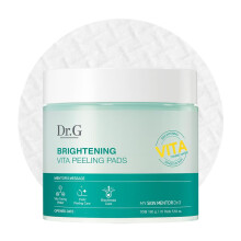 Dr.G Brightening Vita Peeling Toner Pads - Vitamin C, Niacinamide (B3) & B5 PHA Exfoliant