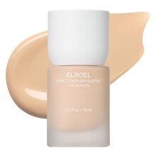 ELROEL Blanc Cover Skin Foundation - K-Beauty Liquid Foundation met Panax Ginseng, Niacinamide & Collageen - Lichtgewicht, 24 uur