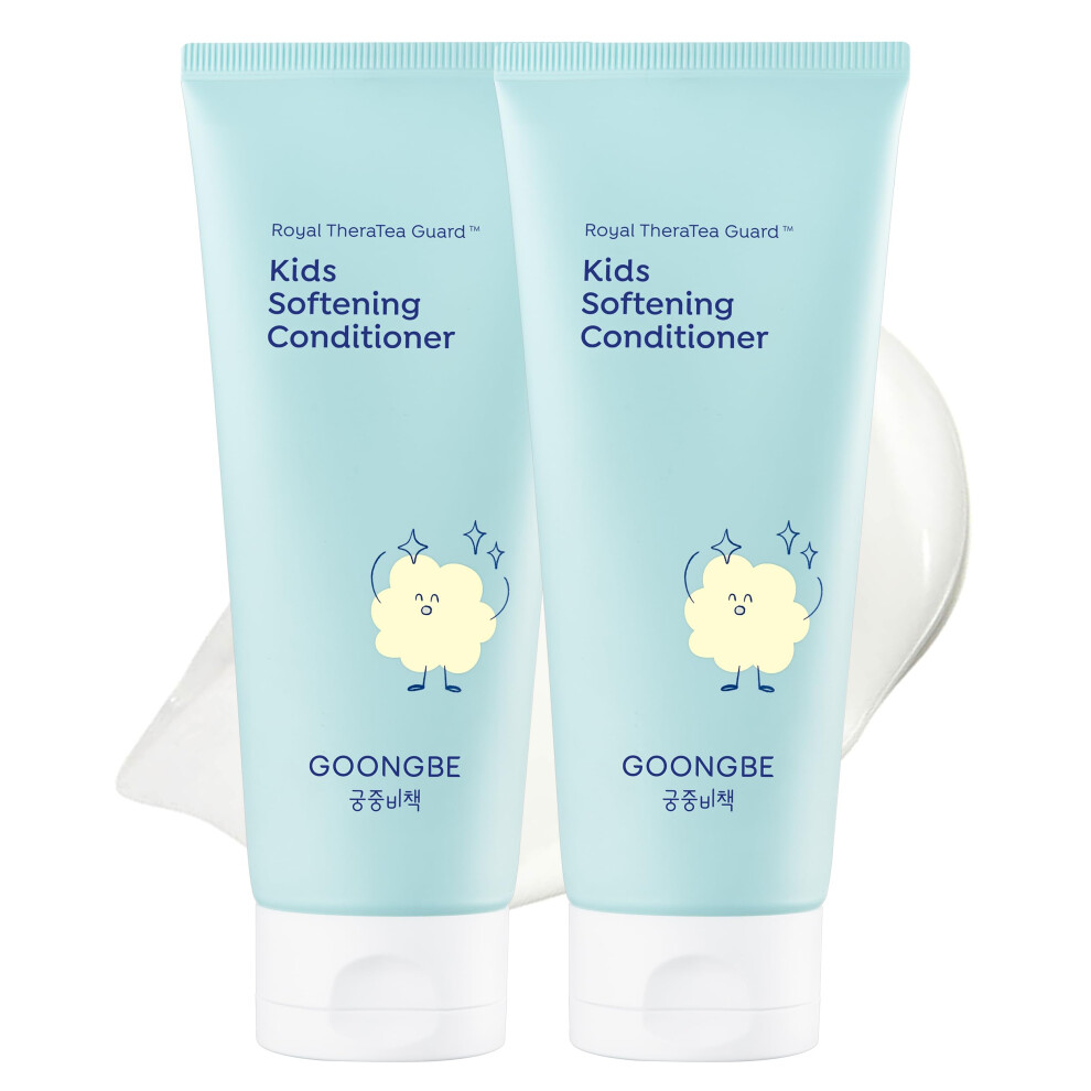 Goongbe Kids' Softening Hair Conditioner - Korean Kids Glossy Hair Conditioner For Weak, Frizzy And Tangle Prone Hair - Silicone-Free Formula - Allerg