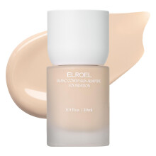 ELROEL Blanc Cover Skin Foundation - K-Beauty Liquid Foundation met Panax Ginseng, Niacinamide & Collageen - Lichtgewicht, Opbouwbaar