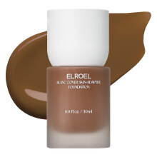 ELROEL Blanc Cover Skin Foundation - K-Beauty Liquid Foundation met Ginseng, Niacinamide & Collage