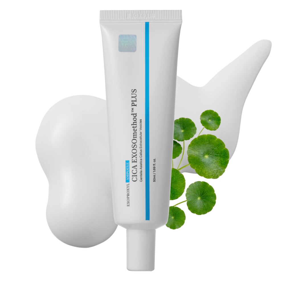 Exoproxyl Cica Exosomethod Plus 50 Serum, Centella Asiatica Exosome With Niacinamide&13 Peptides For Glass Skin, Strengthens Skin Barrier, Hydrating &