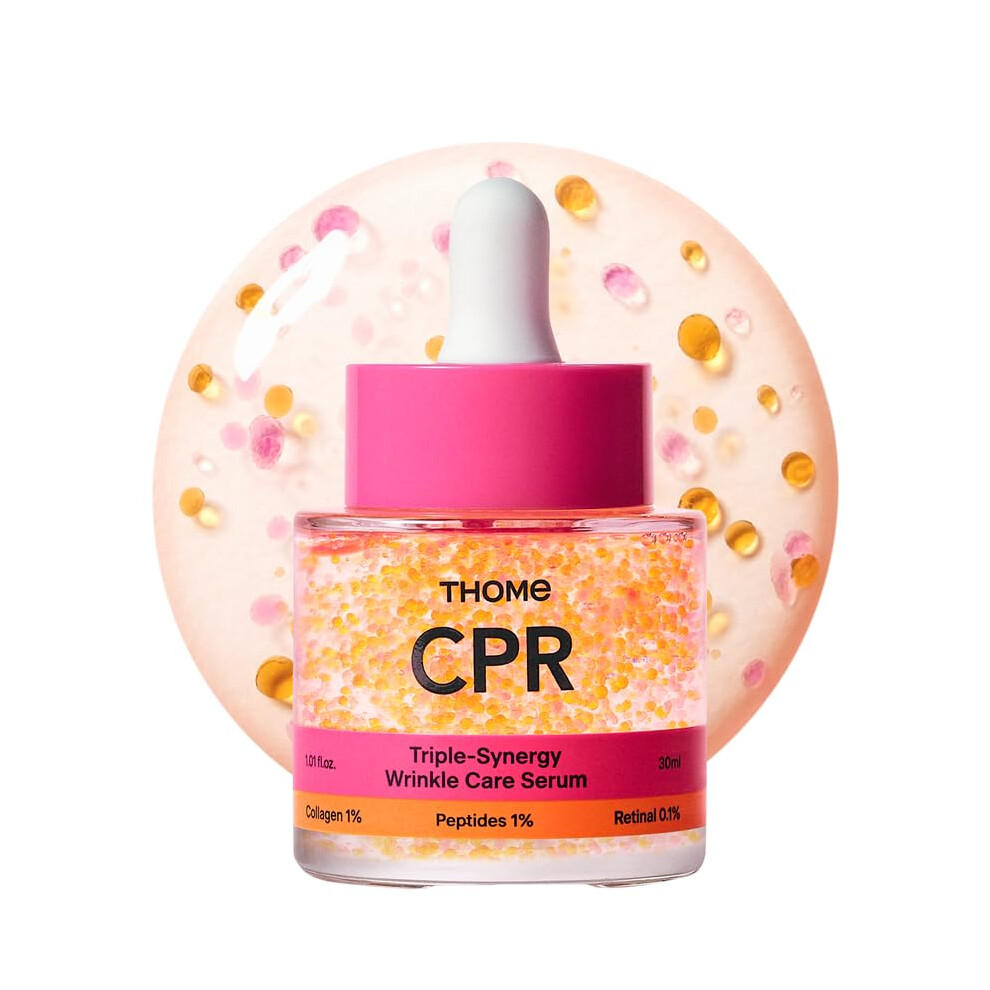 Thome Cpr Serum - Collagen 1 + Peptide 1 + Retinal 0.1 Triple Synergy Mechanism, High Potency Firming Serum For Fine Lines & Wrinkles, Texture & Pore