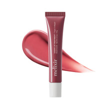 Melixir Vegan Lip Treatment, Sheer Tinted Lip Balm for Instant Hydration & Shine, Moisturizing Lip Gloss, Infused with Vegan Collagen & Jojoba Oil, Cr