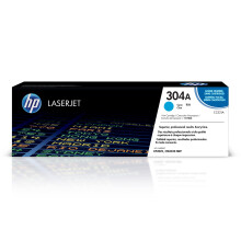 Cartucho de tóner cian HP 304A | Compatible con HP Color LaserJet CM2320 MFP, CP2025 | CC531A