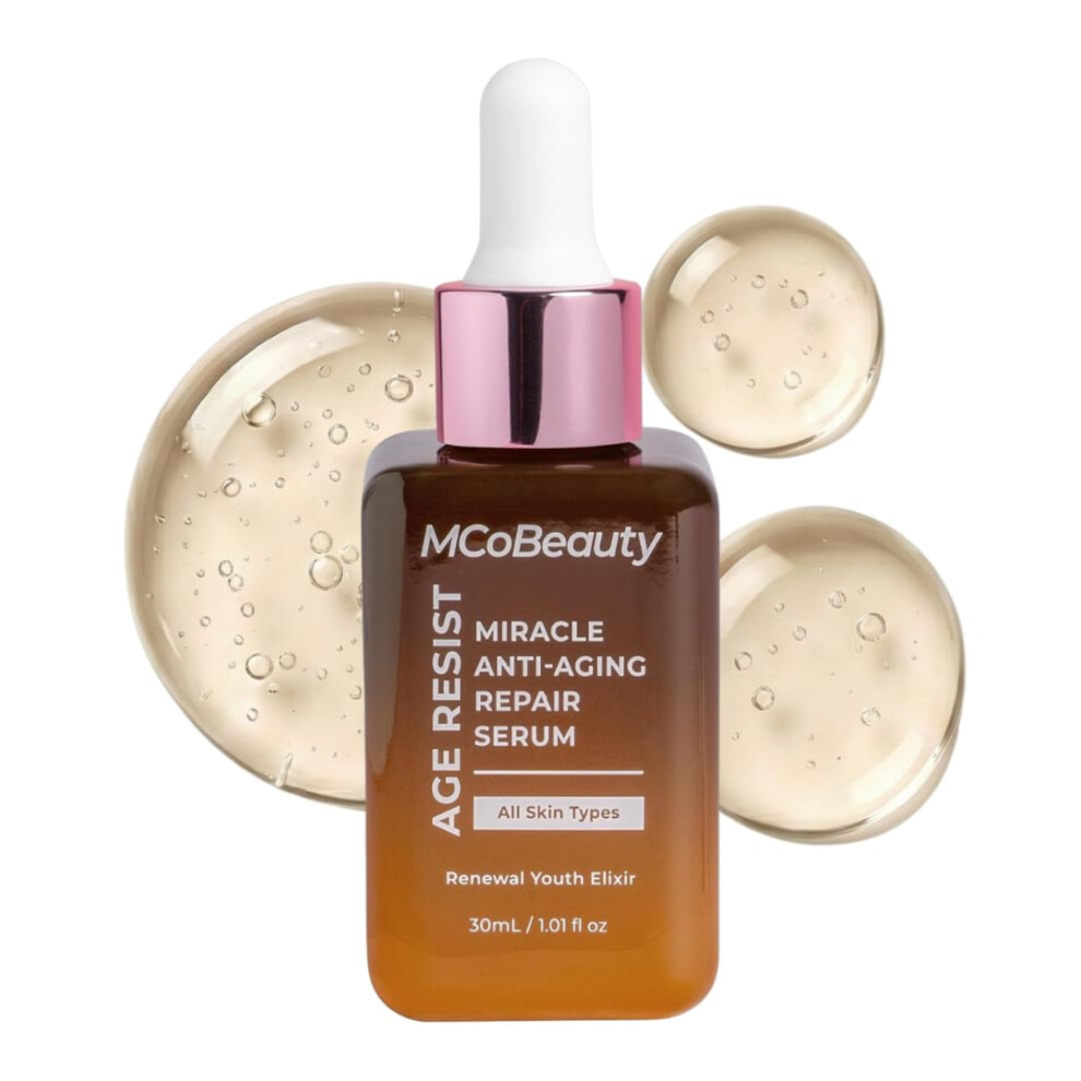 Mcobeauty - Miracle Anti-Aging Repair Serum - Nighttime Renewal Formula With Hyaluronic Acid, Arginine & Antioxidants For Radiant, Youthful Skin - Fac