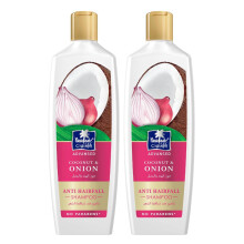 Parachute Advanse Kokos & Uienshampoo | Versterkt Haar & Vermindert Haaruitval | 13.4 Fl oz | Verpakking van 2