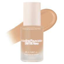 THE FACE SHOP Ink Lasting Liquid Foundation, Volledige Dekking, 72-Uur Houdbaarheid, Semi-Matte Afwerking, C210 Cool Sand, 0.84 Fl. Oz.