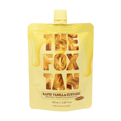 The Fox Tan Rapid Vanilla Custard, Melanin Boosting Tanning Accelerator, 150mL