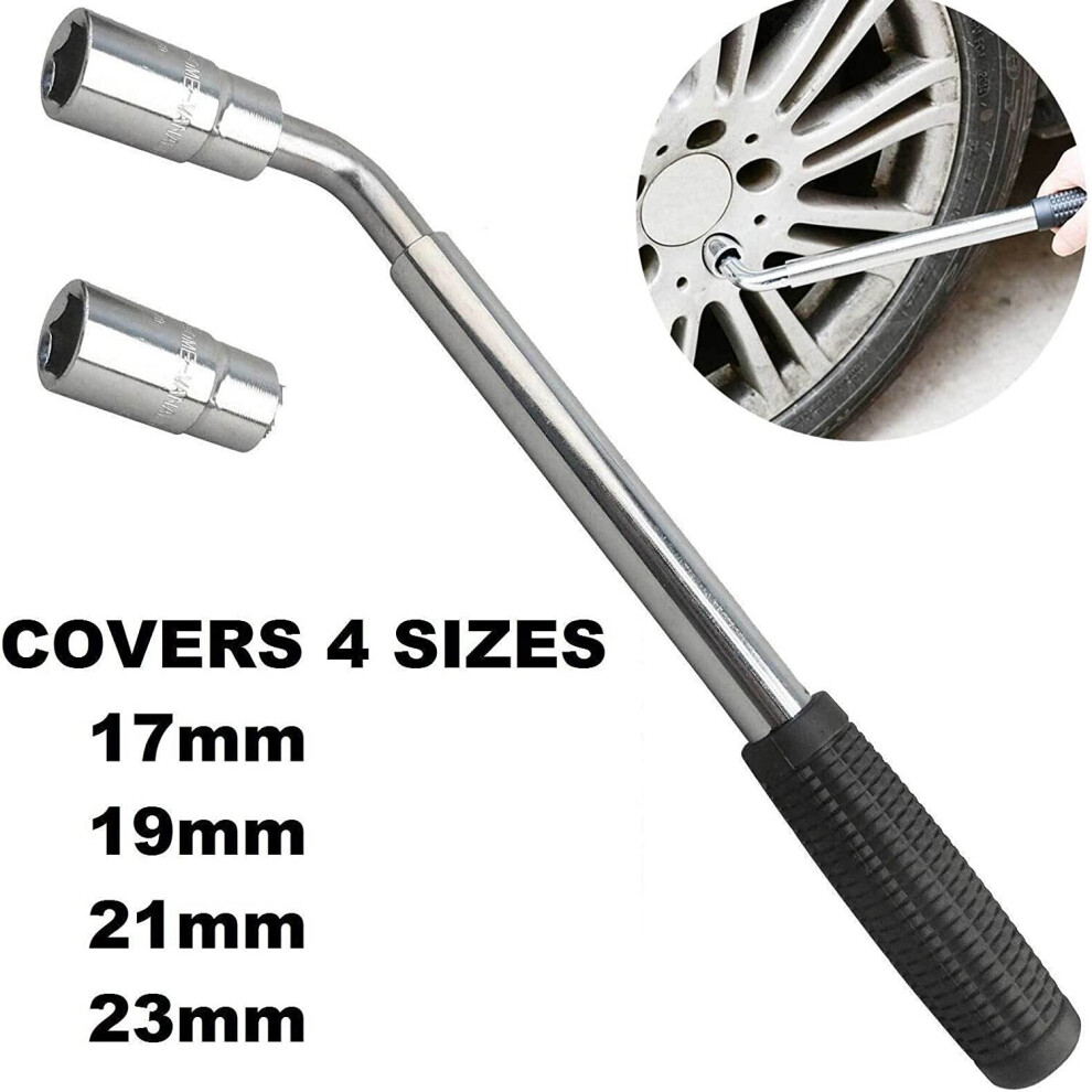 Extendable Wheel Brace Wrench Telescopic Car Socket Tyre Nut 7676869245826
